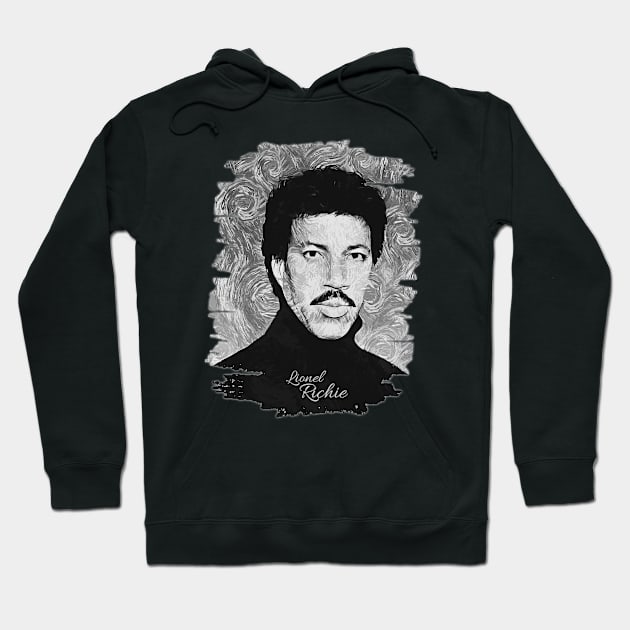 Lionel richie \\ Brush Art Hoodie by Nana On Here